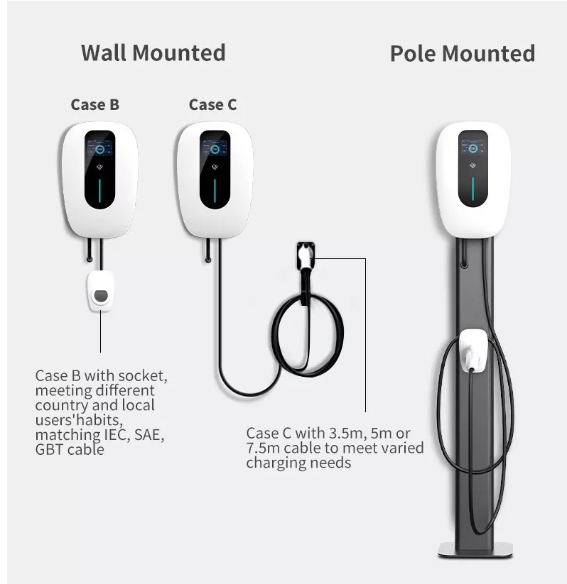 Venta caliente Dc Ev Estación de carga Chademo Ccs 60kW Cargador de coche eléctrico Ocpp Ev Dc Cargador rápido con voltaje de salida de 1000V