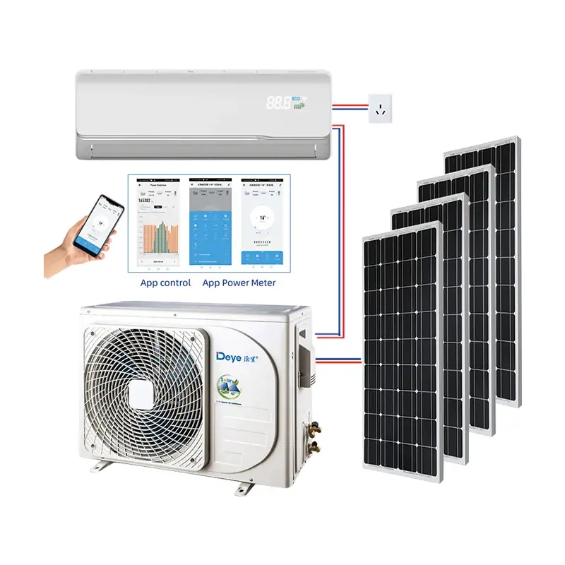 Aire acondicionado solar de nueva energía 9000BTU-24000BTU